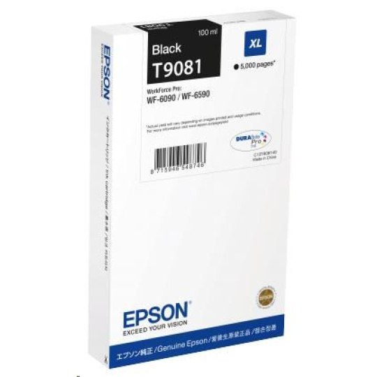 EPSON Ink čer WF-6xxx Ink Cartridge Black XL