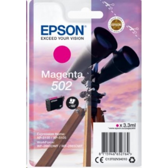 EPSON ink bar Singlepack "Dalekohled" Magenta 502 Ink