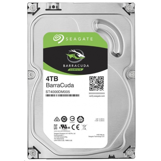 SEAGATE HDD 4TB BARRACUDA, 3.5", SATAIII, 5400 RPM, Cache 256MB