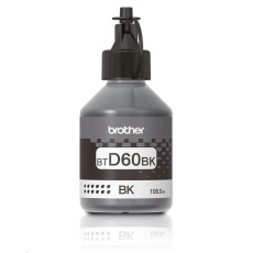 BROTHER INK BT-D60BK black pro T4xx, T5xx, T7xx, T9xx cca 6000 stránek, bezpigmentový - INKTANK BROTHER INK BT-D60BK black pro T4xx, T5xx, T7xx, T9xx cca 6000 stránek, bezpigmentový - INKTANK