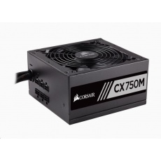CORSAIR zdroj, CX750M-80 PLUS® Bronze Certified PSU (ATX, 750W, Semi-modular) CORSAIR zdroj, CX750M-80 PLUS® Bronze Certified PSU (ATX, 750W, Semi-modular)