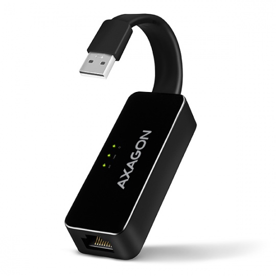 AXAGON ADE-XR, USB 2.0 - Fast Ethernet síťová karta, auto instal, černá