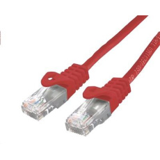 C-TECH kabel patchcord Cat6, UTP, červený, 2m