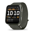 Garmin Venu® X1 Moss pouzdro s titanovou zadní stranou a nylonovým řemínkem ComfortFit v barvě Moss