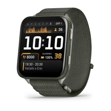 Garmin Venu® X1 Moss pouzdro s titanovou zadní stranou a nylonovým řemínkem ComfortFit v barvě Moss Garmin Venu® X1 Moss pouzdro s titanovou zadní stranou a nylonovým řemínkem ComfortFit v barvě Moss