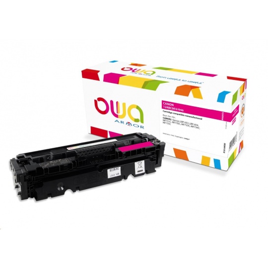 OWA Armor toner pro CANON LBP  653Cdw, 654Cx, MFP735Cx, 2300 str., červená/magenta (CRG046M)