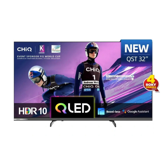CHiQ L32QST TV 32", QLED, Full HD, Google TV, Frameless, Dolby Audio, dbx-tv, HDR 10 CHiQ L32QST TV 32", QLED, Full HD, Google TV, Frameless, Dolby Audio, dbx-tv, HDR 10