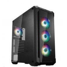 Fortron skříň Midi Tower CMT520 PLUS Black, průhledná bočnice, 4 x A.RGB LED 120 mm ventilátor Fortron skříň Midi Tower CMT520 PLUS Black, průhledná bočnice, 4 x A.RGB LED 120 mm ventilátor