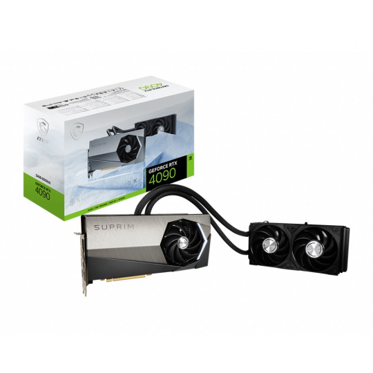 MSI VGA NVIDIA GeForce RTX 4090 SUPRIM LIQUID X 24G, RTX 4090, 24GB GDDR6X, 3xDP, 1xHDMI