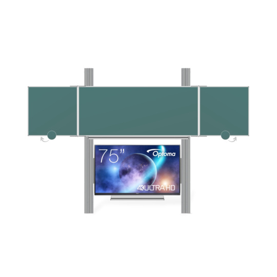 OPTOMA EKOTAB Pylon 290 s přední tabulí TRIPTYCH K 240x100 ZZZZZ pro LCD 75" Optoma 5752RK