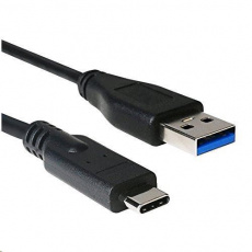 C-TECH kabel USB 2.0 AM na USB-C (AM/CM), 1m, černý