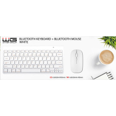 WG - Bluetooth klávesnice s myší / white WG - Bluetooth klávesnice s myší / white