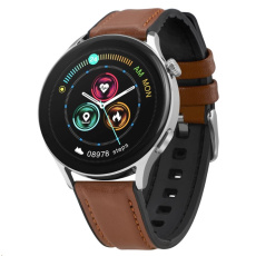 Garett Smartwatch Men Elegance RT světle hnědá kůže Garett Smartwatch Men Elegance RT světle hnědá kůže