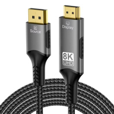 PremiumCord DisplayPort 1.4 na HDMI2.1  kabel pro rozlišení 8K@60Hz,4K@144Hz, 2m PremiumCord DisplayPort 1.4 na HDMI2.1  kabel pro rozlišení 8K@60Hz,4K@144Hz, 2m