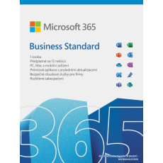 PROMO 3PK Microsoft 365 Business Standard CZ (1rok) + 500 CZK OMV Poukázka na benzín