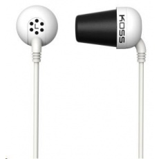 KOSS sluchátka THE PLUG bílá, sluchátka do uší, bez kódu KOSS sluchátka THE PLUG bílá, sluchátka do uší, bez kódu