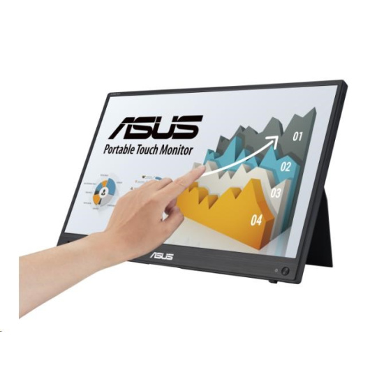 ASUS LCD 15.6" MB16AHT 1920x1080 250cd IPS 5ms repro USB-C x 2 miniHDMI 1x , bez podstavce 1.01 Kg