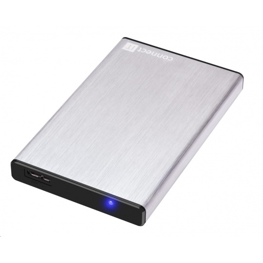 CONNECT IT externí box LITE pro HDD 2,5" SATA, USB 3.0 stříbrný