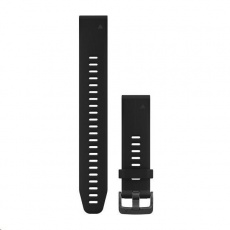 Garmin řemínek QuickFit 20, silikonový, dlouhý, černý Garmin řemínek QuickFit 20, silikonový, dlouhý, černý