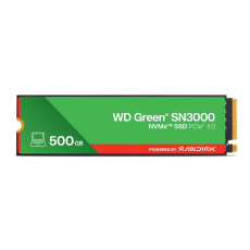 WD GREEN SSD 500GB SN3000 Powered by SanDisk, PCIe Gen4x4, M.2 2280, (R:5000/W:4100 MB/s) WD GREEN SSD 500GB SN3000 Powered by SanDisk, PCIe Gen4x4, M.2 2280, (R:5000/W:4100 MB/s)