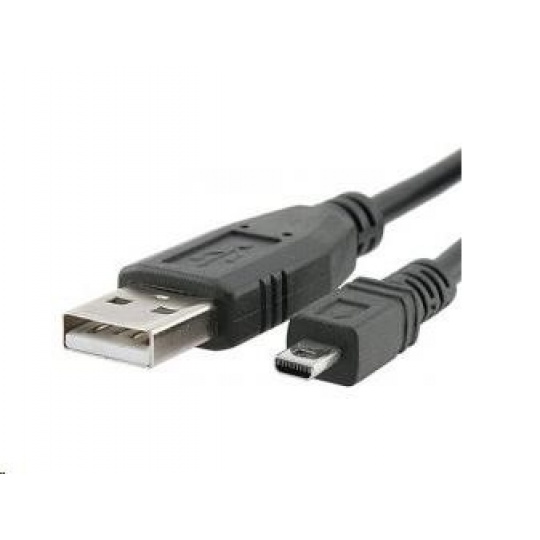 PREMIUMCORD Kabel USB 2.0 A-B mini, 8pinů, 2m Sanyo, Panasonic LUMIX