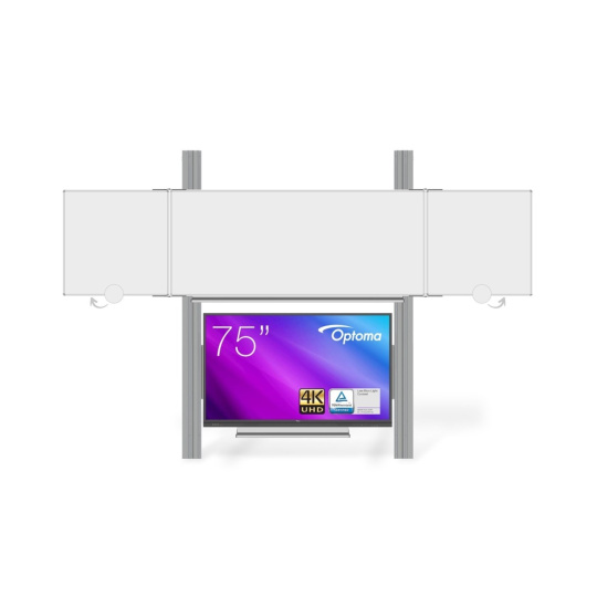 OPTOMA EKOTAB Pylon 290 s přední tabulí TRIPTYCH K 240x100 BBBBB pro LCD 75" Optoma 3751RK