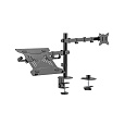 BAZAR - GEMBIRD Držák monitoru na stůl s podstavcem pro notebook MA-DA-03, naklápěcí, až do 32” a 9kg, černý - Poškozený