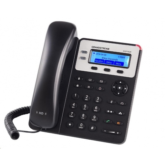 Grandstream GXP1625 [VoIP telefon - 2x SIP účet, HD audio, 3 program.tlačítka, switch 2xLAN 10/100Mbps, PoE]