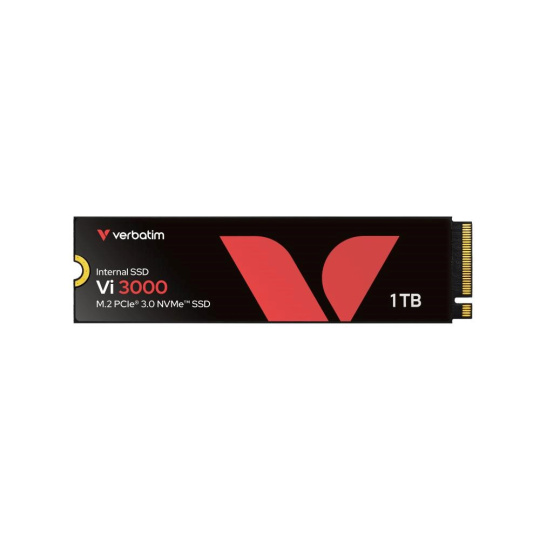 VERBATIM SSD Vi3000 Internal PCIe NVMe M.2 SSD 1TB , W 3000/ R 3300 MB/s VERBATIM SSD Vi3000 Internal PCIe NVMe M.2 SSD 1TB , W 3000/ R 3300 MB/s