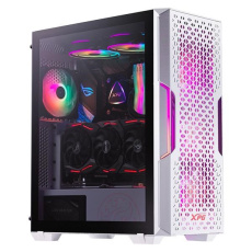 ADATA XPG case STARKER AIR Mid-Tower, bez zdroje, 1x 120mm + 1x 120mm ARGB, Bílá