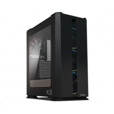 ZALMAN skříň X3 Black,  ATX bez zdroje, aRGB