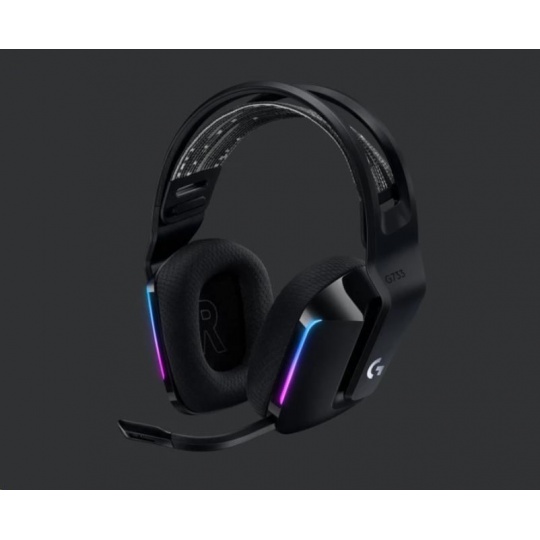 Logitech herní sluchátka G733, LIGHTSPEED Wireless RGB Gaming Headset, EMEA, black