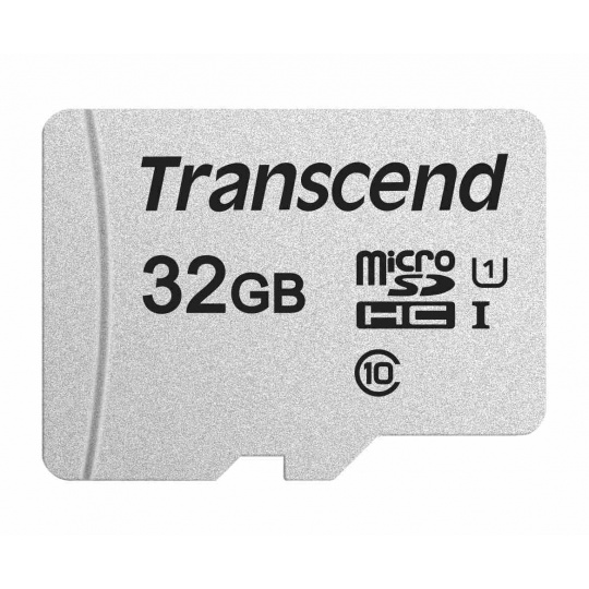 TRANSCEND MicroSDHC karta 32GB 300S, UHS-I U1, bez adaptéru