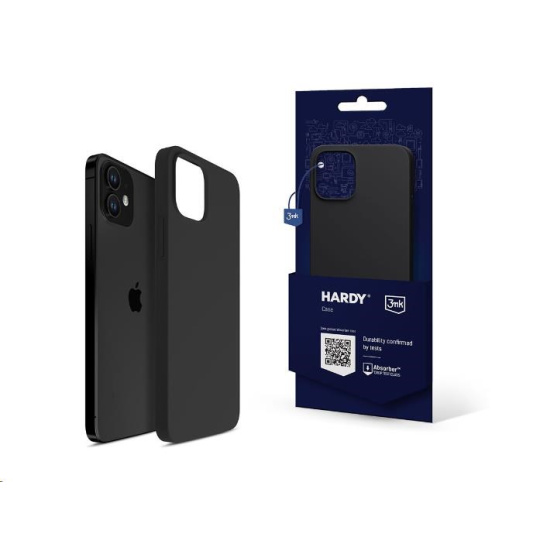 3mk ochranný kryt Hardy Silicone MagCase pro Apple iPhone 12, černá