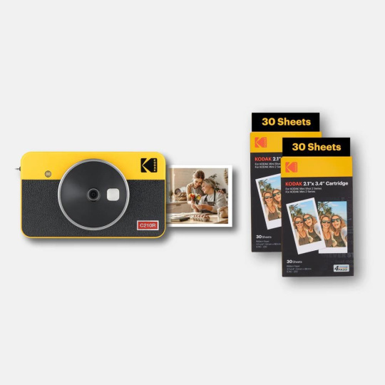 BAZAR - KODAK instantní fotoaparát Mini Shot 2 Retro C210R žlutá - Rozbaleno (Komplet) BAZAR - KODAK instantní fotoaparát Mini Shot 2 Retro C210R žlutá - Rozbaleno (Komplet)
