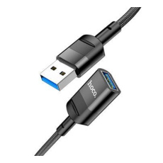 Adapter OTG HOCO U107 z USB na USB konektor, prodloužený 1,2m, černá