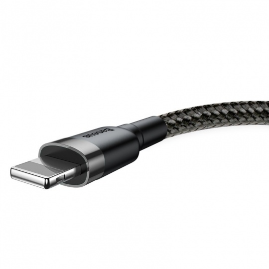 Baseus Cafule nabíjecí / datový kabel USB na Lightning 1,5A 2m, šedá-černá