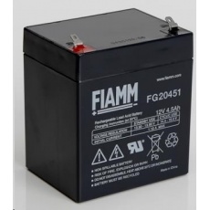 Baterie - Fiamm FG20451 (12V/4,5Ah - Faston 187), životnost 5let