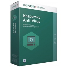 Kaspersky Anti-Virus 2019 CZ, 2PC, 2 roky, obnovení licence, elektronicky Kaspersky Anti-Virus 2019 CZ, 2PC, 2 roky, obnovení licence, elektronicky