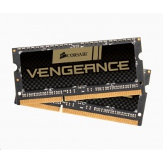 CORSAIR DDR3 8GB (Kit 2x4GB) Vengeance SODIMM 1600MHz CL9, černá CORSAIR DDR3 8GB (Kit 2x4GB) Vengeance SODIMM 1600MHz CL9, černá