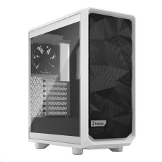 FRACTAL DESIGN skříň Meshify 2 Compact White TG Clear Tint, USB 3.1 Type-C, 2x USB 3.0, bez zdroje, mATX