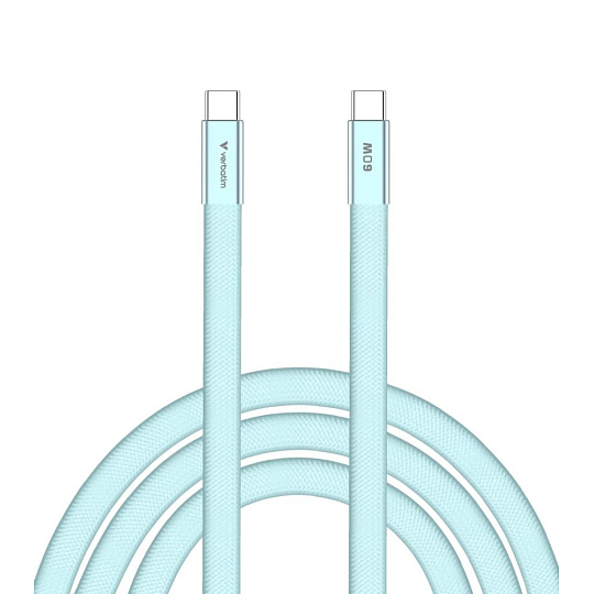 VERBATIM Kabel Sync & Charge SoftTouch USB-C, 60W, 120cm, modrá VERBATIM Kabel Sync & Charge SoftTouch USB-C, 60W, 120cm, modrá