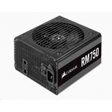 CORSAIR zdroj, RM750 80+ Gold, 135mm ventilátor (ATX, 750W), modulární PSU, černá CORSAIR zdroj, RM750 80+ Gold, 135mm ventilátor (ATX, 750W), modulární PSU, černá