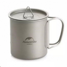 Naturehike titanový hrneček 20CJ 450ml 79g vč. pokličky Naturehike titanový hrneček 20CJ 450ml 79g vč. pokličky