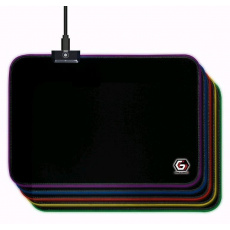 GEMBIRD Podložka pod myš MP-GAMELED-M, USB, RGB podsvícení, herní, 250x350mm, látková, černá GEMBIRD Podložka pod myš MP-GAMELED-M, USB, RGB podsvícení, herní, 250x350mm, látková, černá