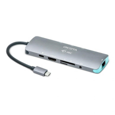 DICOTA USB-C Portable 8-in-1 Docking Station 4K HDMI/PD 100W DICOTA USB-C Portable 8-in-1 Docking Station 4K HDMI/PD 100W