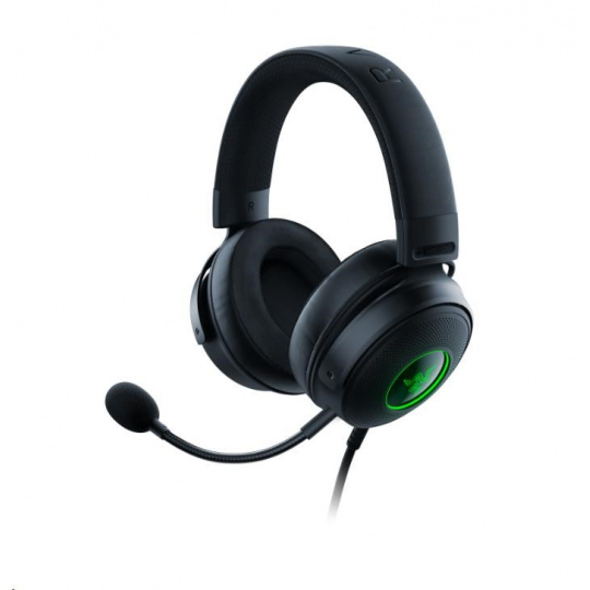 RAZER sluchátka Kraken V3 Hypersense, USB, černá