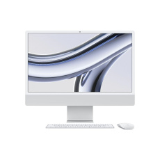 APPLE 24-inch iMac with Retina 4.5K display: M3 chip with 8-core CPU and 10-core GPU, 256GB SSD - Silver