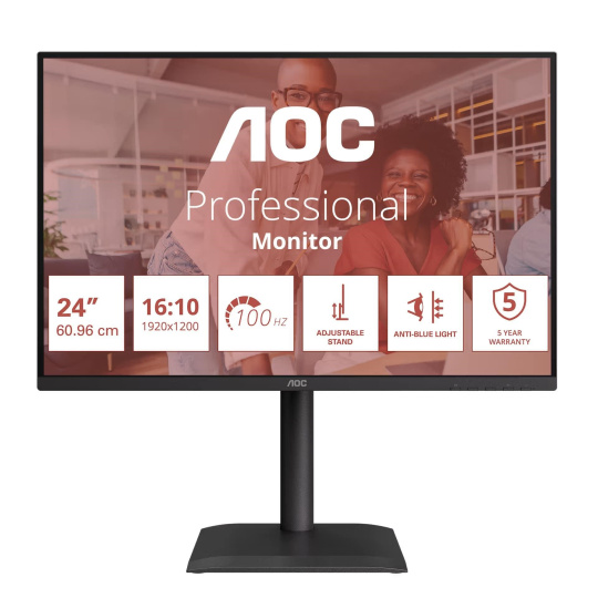 AOC MT IPS LCD WLED 24" X24E4U - IPS panel, 1920x1200, 100Hz, HDMI, DP, USB-C AOC MT IPS LCD WLED 24" X24E4U - IPS panel, 1920x1200, 100Hz, HDMI, DP, USB-C