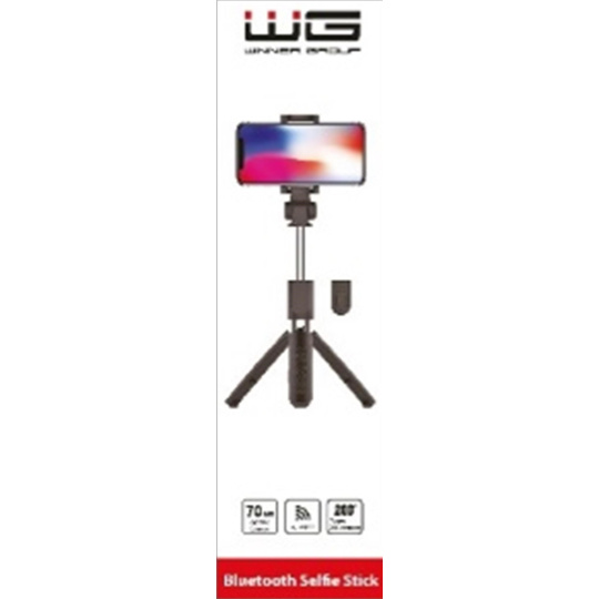 WG - Teleskopická tyč tripod pro selfie foto s bluetooth tlačítkem / WG 6 / black